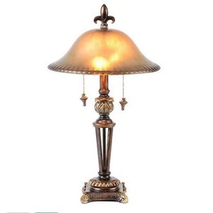 Prescott Bronze Glass Table Lamp